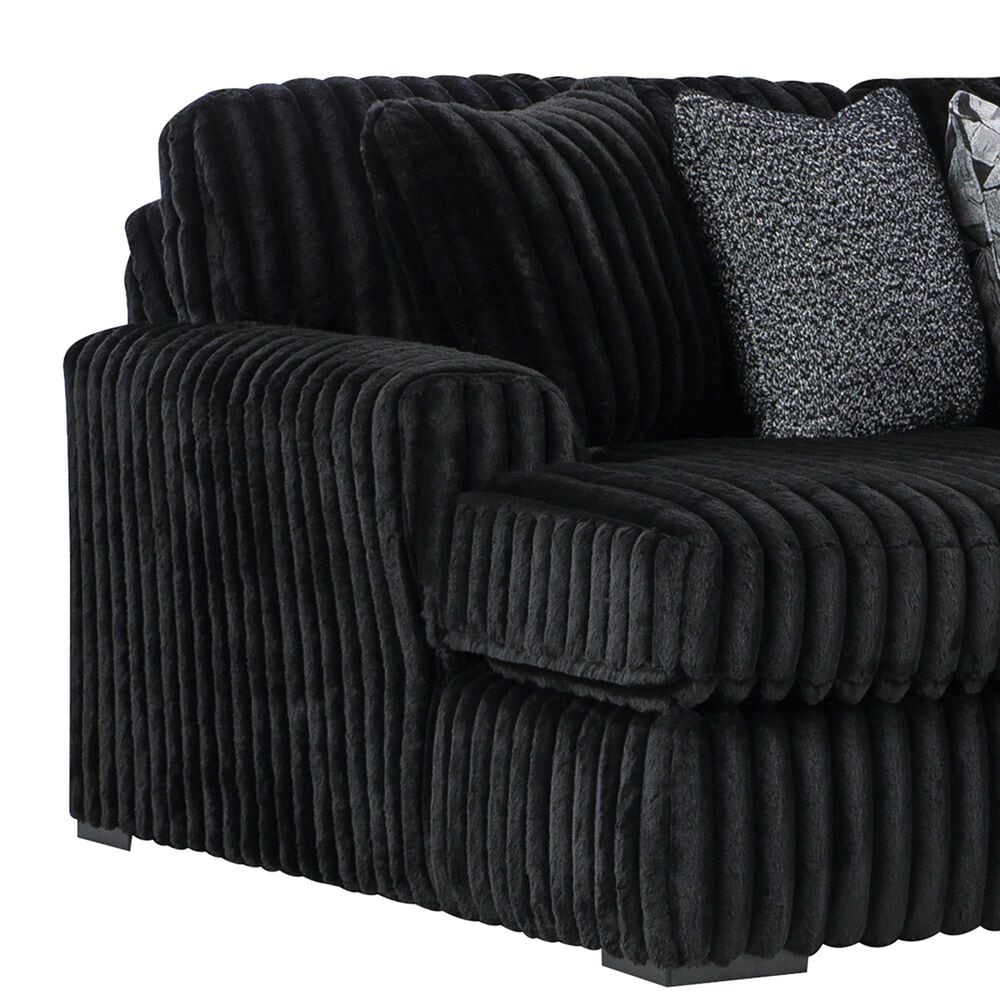 Ashley Midnight-Madness 4-Piece Sectional with Left-Facing Chaise in Onyx, , large