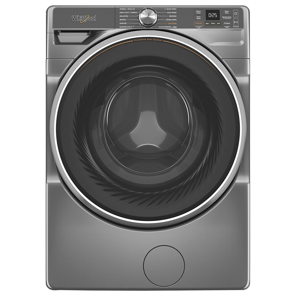 Whirlpool 5.0 cu. ft. Smart Front Load Washer with FreshFlow Vent System in Radiant Silver, , large
