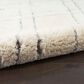 Nourison Dreamy Shag Geometric 9" x 12" Ivory Area Rug, , large