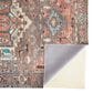 Feizy Percy 5"3" x 7"6" Gray and Multicolor Area Rug, , large
