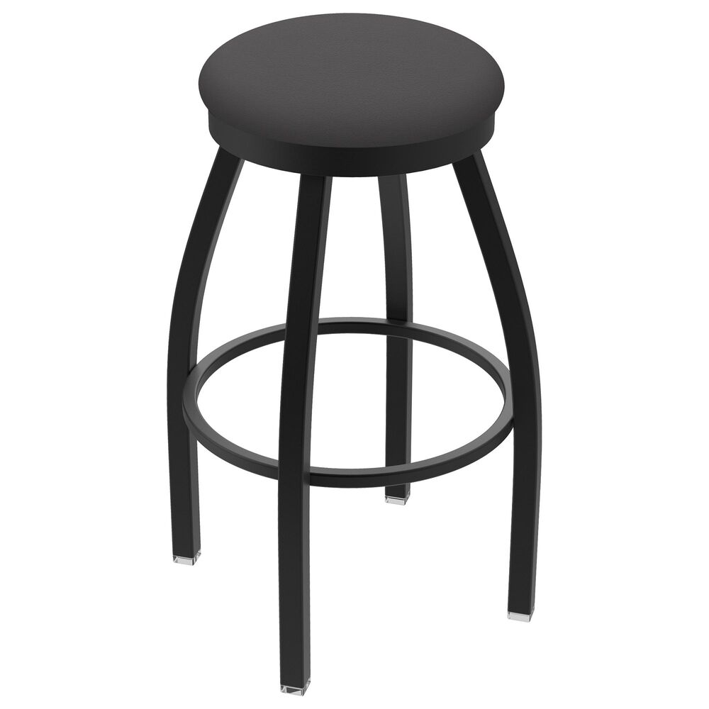 Holland Bar Stool 802 Misha 25" Swivel Counter Stool with Black Wrinkle and Canter Storm Seat, , large