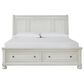 Ashley Robbinsdale King Sleigh Storage Bed in Antique White, , large