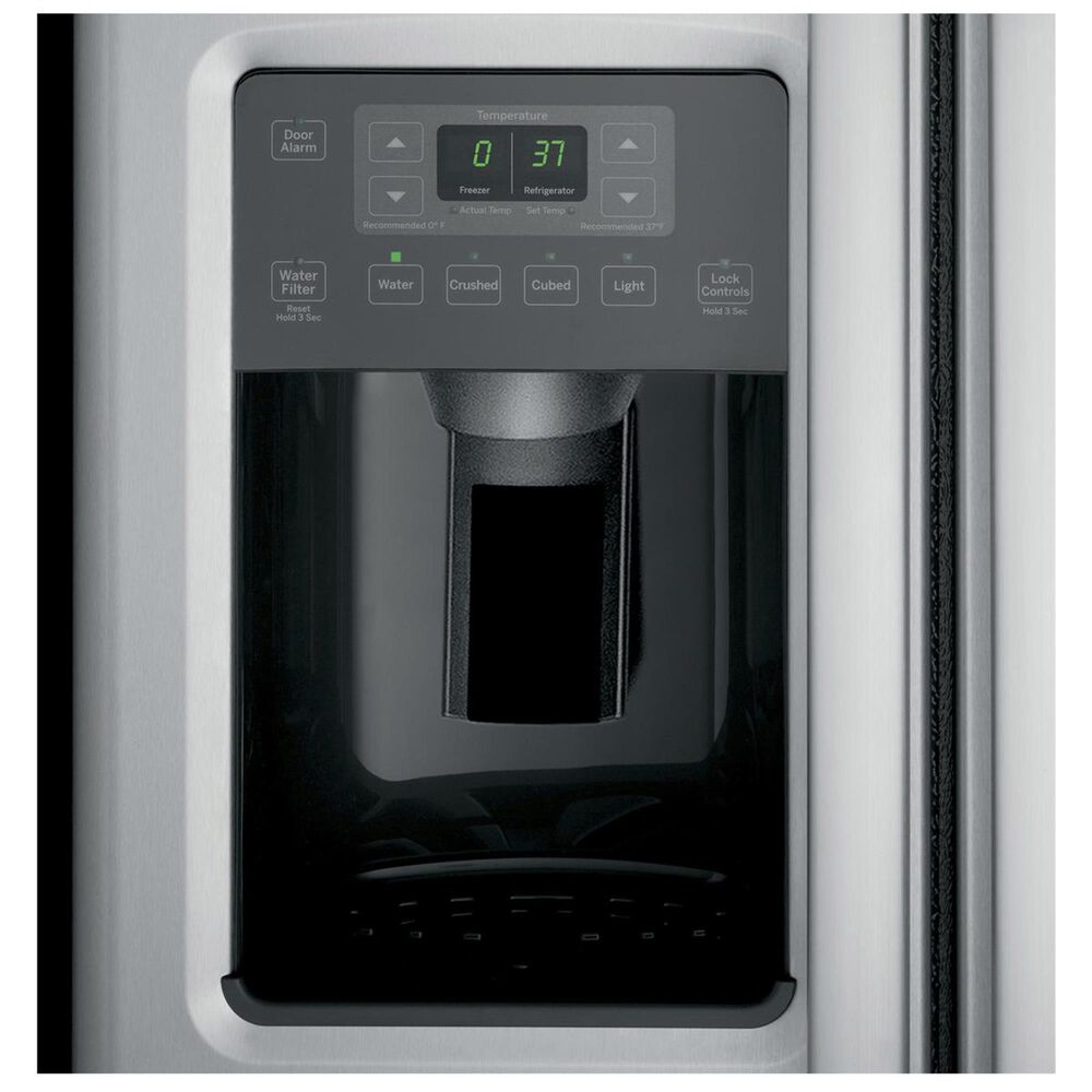 Ge Appliances 25 4 Cu Ft Side By Side Refrigerator Nebraska Furniture Mart