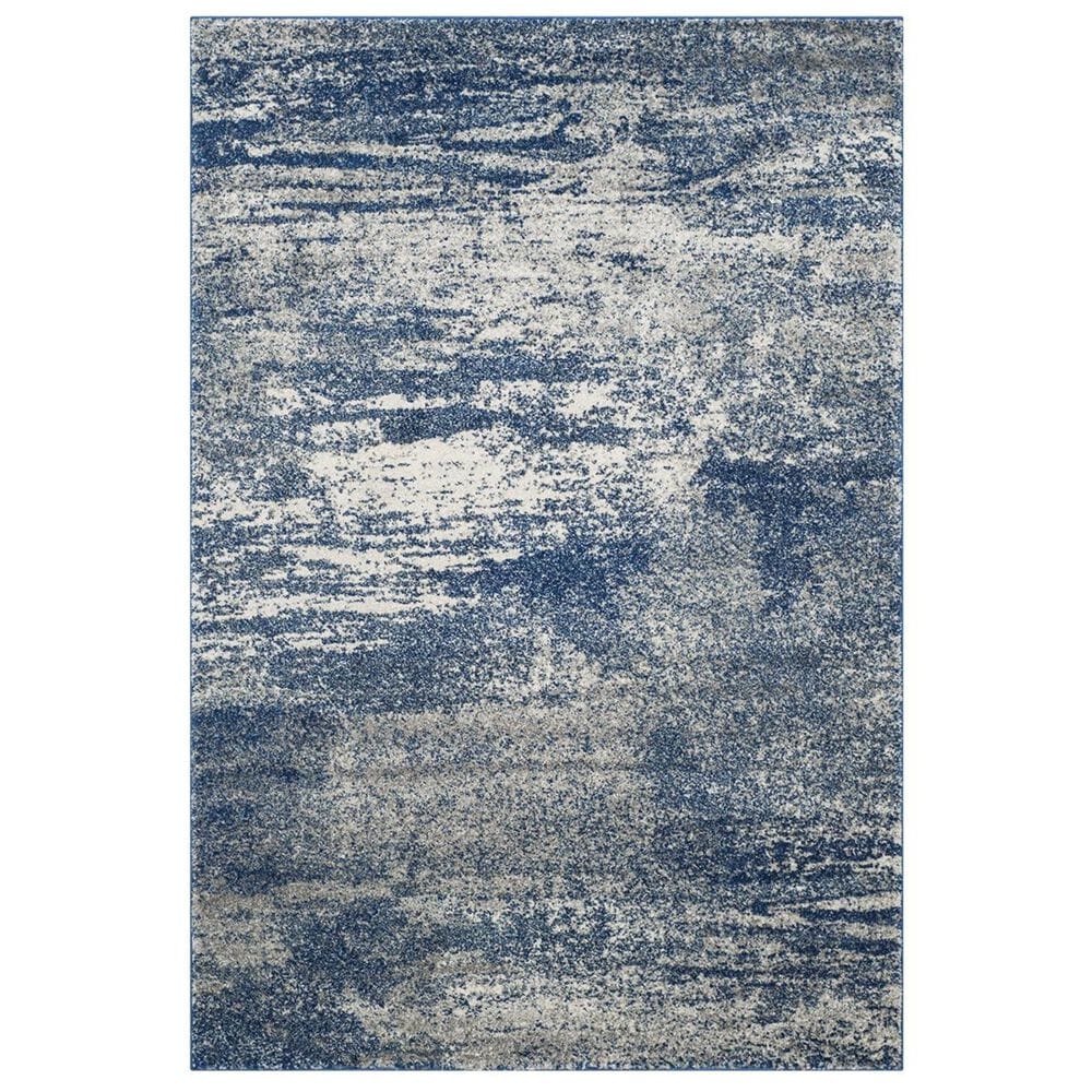 Safavieh Evoke EVK272A-5 5&#39;1&quot; x 7&#39;6&quot; Navy/Ivory Area Rug, , large