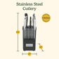 Deal Partners, Inc Artiste 17-Piece Knife Block Set in Stainless Steel, , large