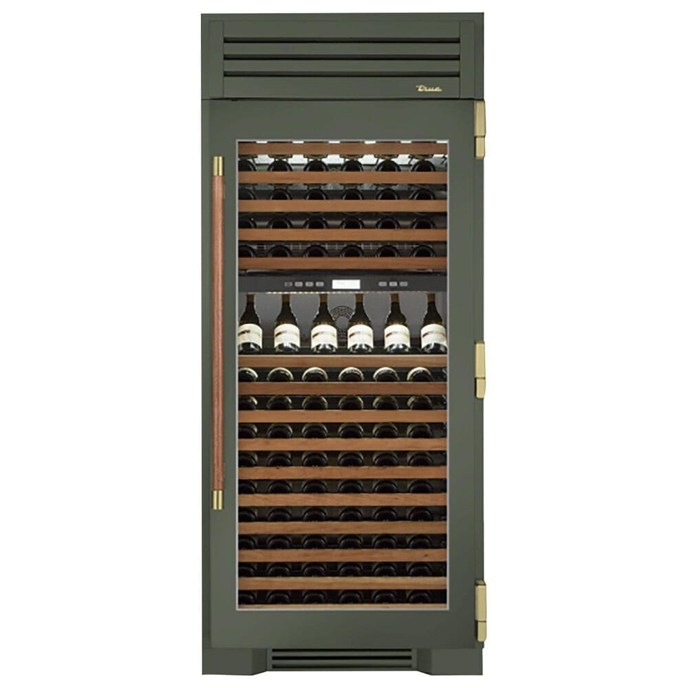 True Residential 25 Cu. Ft. Dual Zone Wine Column with Right Hinge in Olive, , large