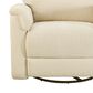 Appleseed Alden Power Swivel Glider Recliner in Snow, , large