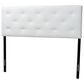 Baxton Studio Baltimore Queen Upholstered Panel Headboard in White, , large