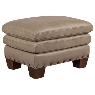 Superb Leather Leather Ottoman, , large