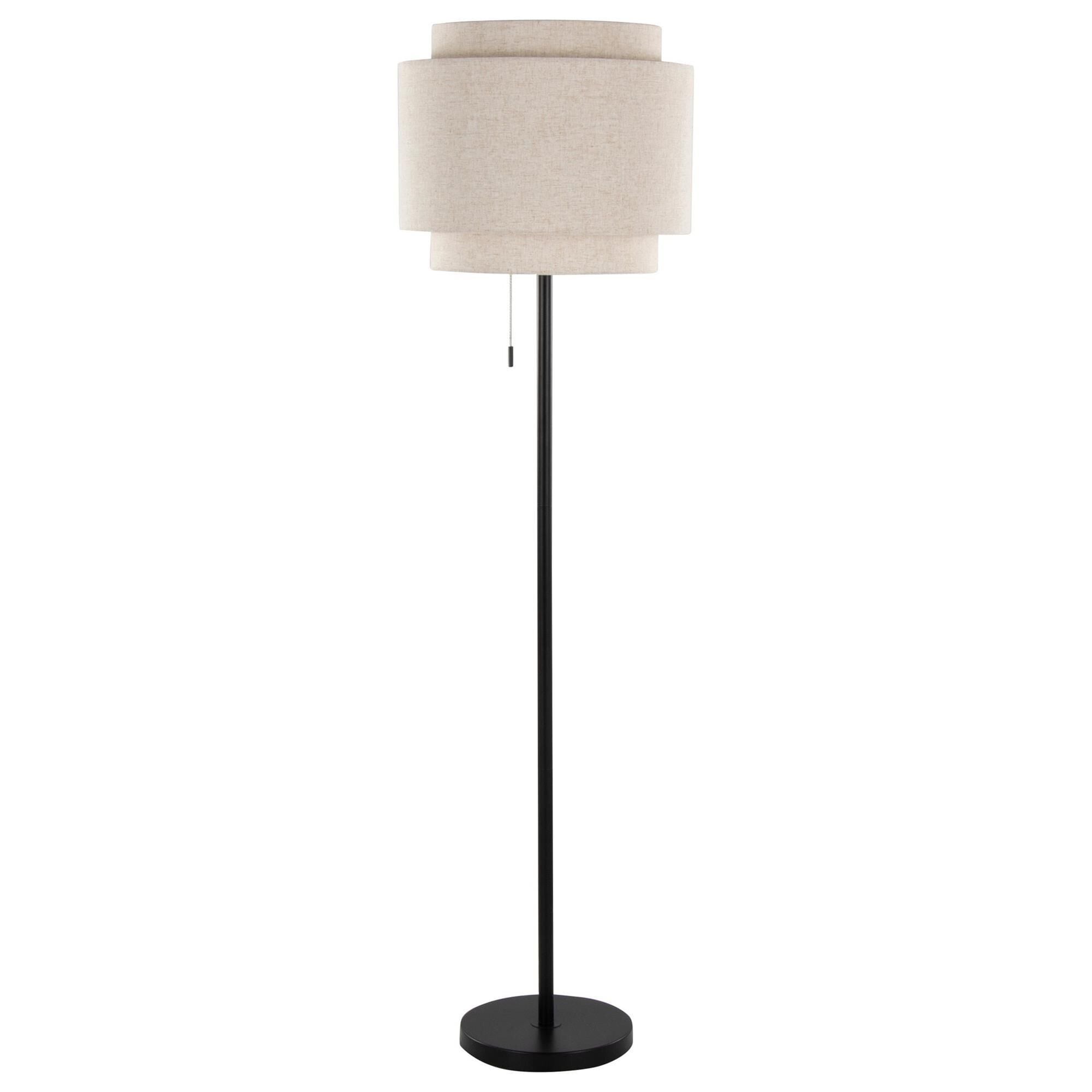 Grandview Gallery Tier Floor Lamp in Black