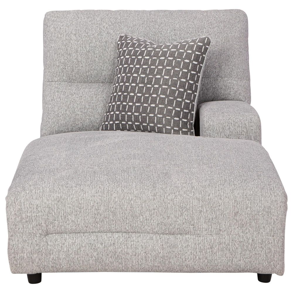 Ashley Acklen Place 6-Piece Power Right Facing Reclining Sectional with Chaise in Pewter, , large