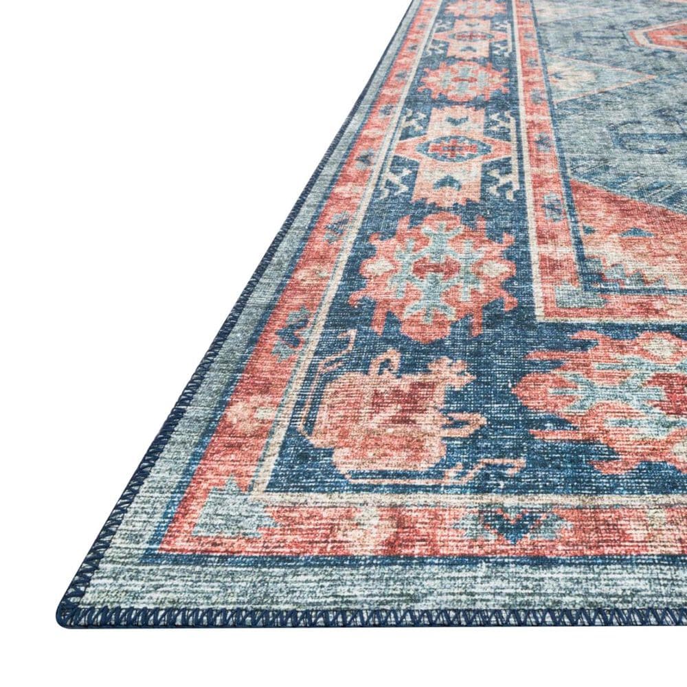 Loloi II Skye SKY-03 7&#39;6&quot; x 9&#39;6&quot; Turquoise and Terracotta Area Rug, , large