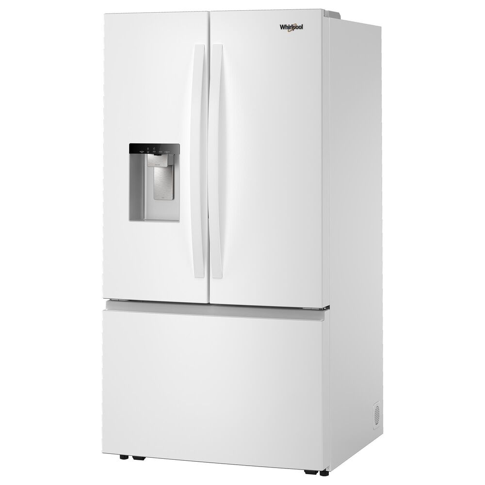 Whirlpool 29.58 Cu. Ft. Freestanding French Door Bottom Mount Refrigerator in White, , large