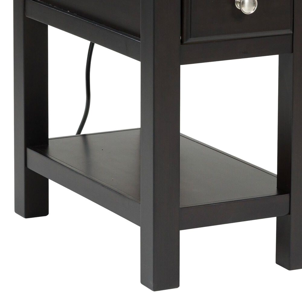 Ashley Drazmine Chairside End Table in Brown and Dark Chocolate, , large