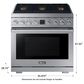 Dacor 36" Professional Gas Range in Silver Stainless Steel, , large