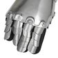 Maple and Jade 2-Piece Replica Medieval Decorative Armor Gloves Set in Polished Silver and Gold, , large