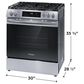 Frigidaire 30" Slide-In Gas Range with Air Fry in Stainless Steel, , large