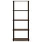 HOMLUX 5-Tier Display Rack in Walnut and Brown, , large