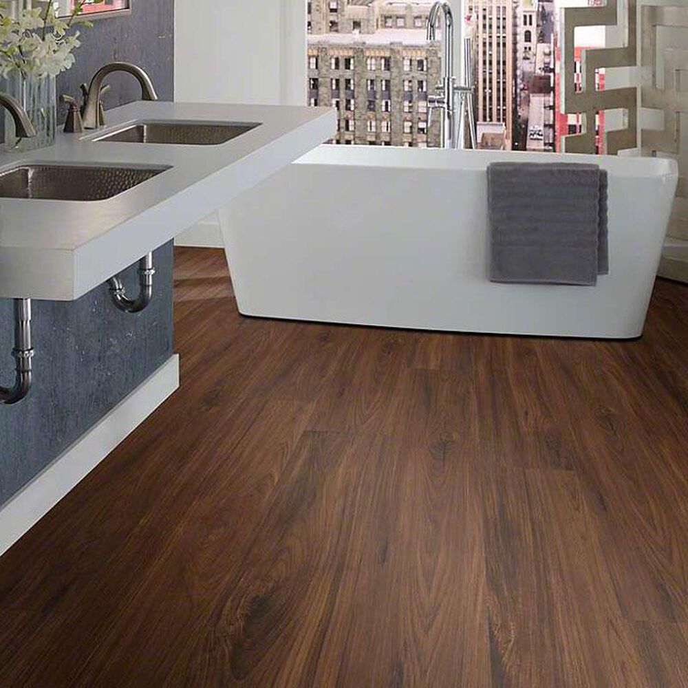 Shaw Cornerstone Plank Deep Mahogany 7" x 48" Luxury Vinyl Plank, , large