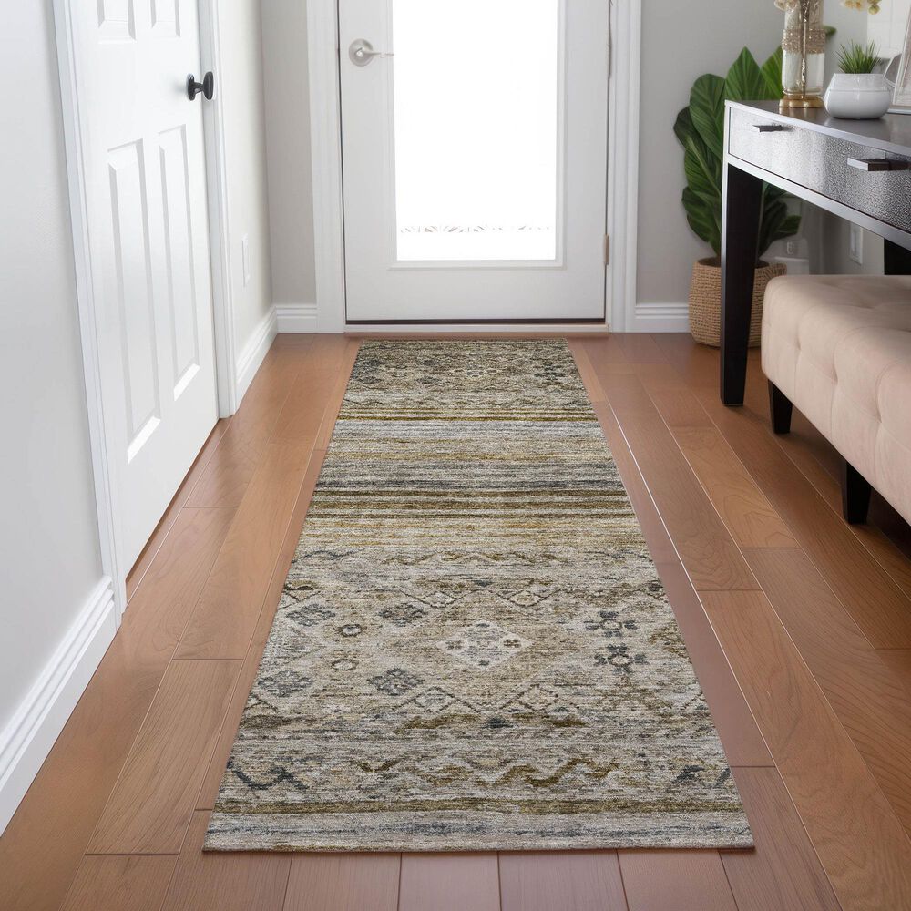 Dalyn Rug Company Karaj KJ4 2&#39;3&quot; x 7&#39;6&quot; Brown Indoor/Outdoor Runner, , large