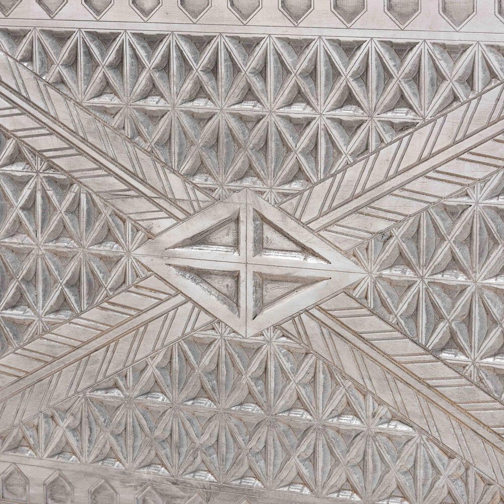 Baxton Studio Amado Storage Trunk in White Wash, , large