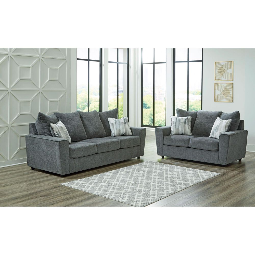 Ashley Stairatt Stationary Sofa in Gravel, , large