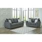 Ashley Stairatt Stationary Sofa in Gravel, , large