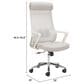 Zuo Modern Jett High Back Office Chair in Chrome, , large
