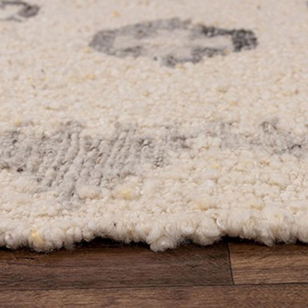 RIZZY Nova 8&#39; x 10&#39; Southwestern Silver and Ivory Area Rug, , large