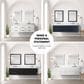 Lexora Home Castor 80" Double Bathroom Vanity in White with 2 cm White Quartz Top and Rectangular Sinks, , large