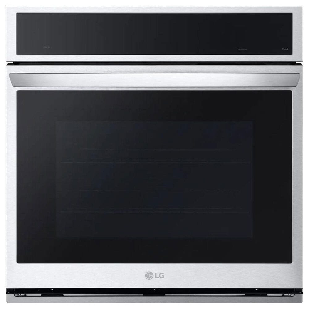 LG 2-Piece Kitchen Package with Print Proof Stainless Steel 4.7 Cu. Ft. Smart Single Wall Oven and Black 30" Electric Cooktop, , large