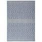 Nourison Positano Southwestern Navy Blue 9" x 12" Indoor/Outdoor Area Rug, , large