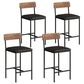 GARVEE 25.5" Bar Stool in Rustic Brown (Set of 4), , large