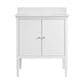 37B Heston 30" Single Bathroom Vanity in Bright White with White Composite Stone Top and Backsplash, , large