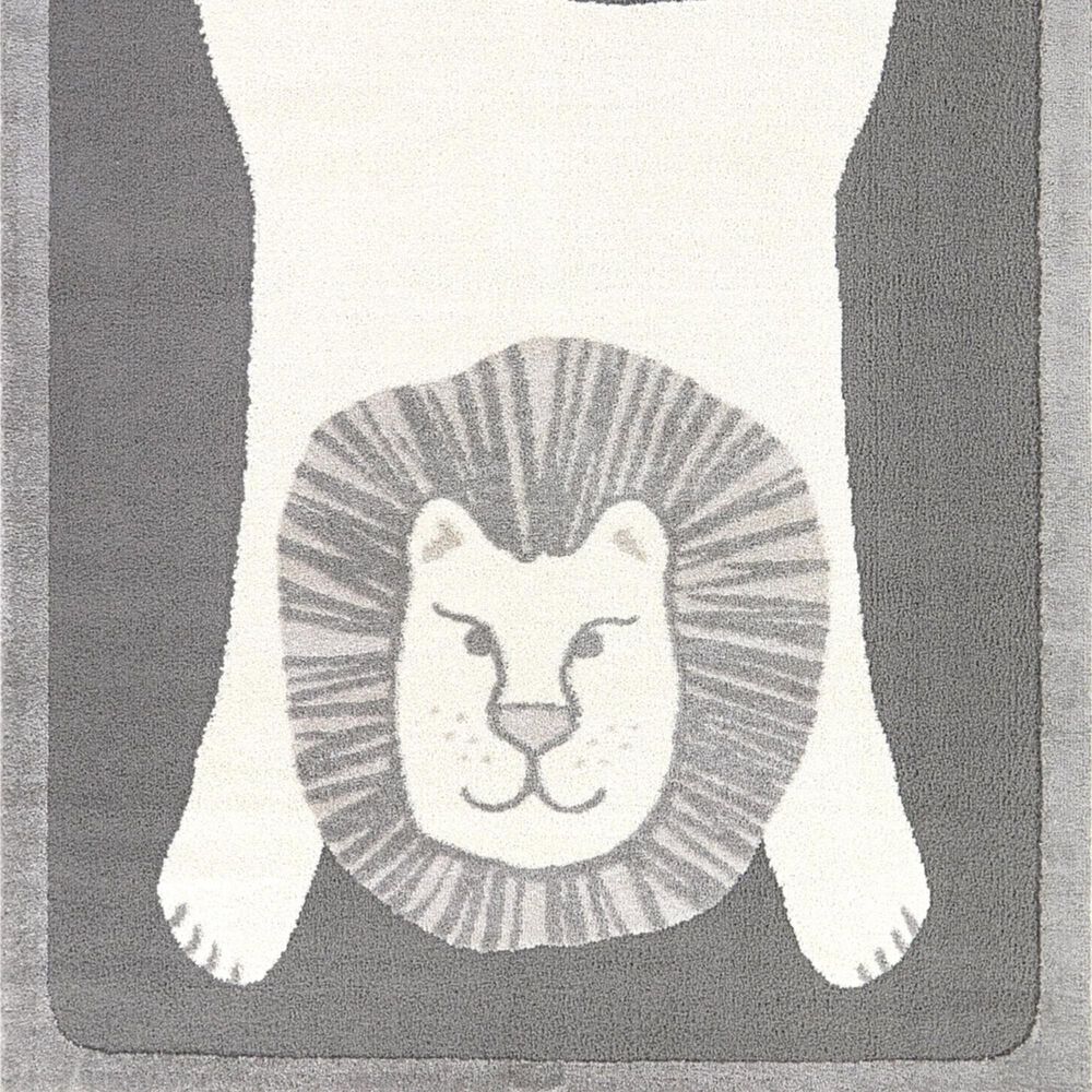 Balta Rugs Leone Lion 4&#39;4&quot; x 6&#39; Grey Kids Area Rug, , large