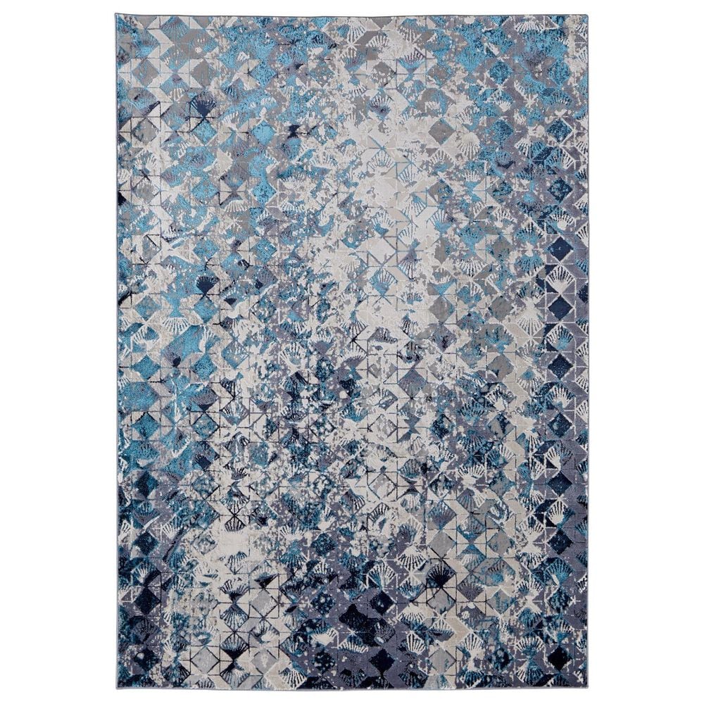 Feizy Indio 3"11" x 6" Blue Area Rug, , large