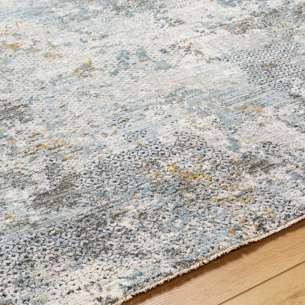 Surya Dresden Dusty Sage, Taupe, Off-White, Deep Teal, Ink Blue, Light Gray and Mustard 6'7" x 9'6" Area Rug, , large