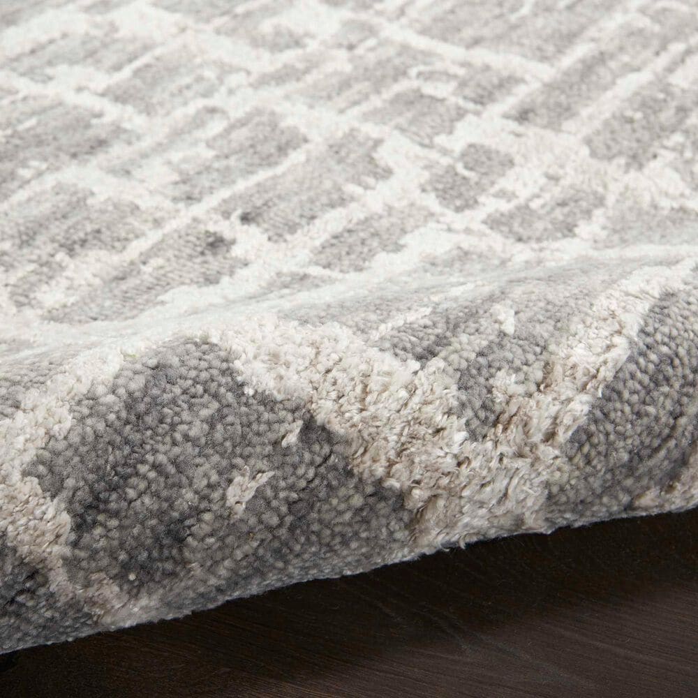 Nourison Luna 2&#39; x 3&#39; Grey and Silver Area Rug, , large