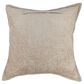 Chanasaya 20" Square Textured Shimmer Throw Pillow in Beige, , large