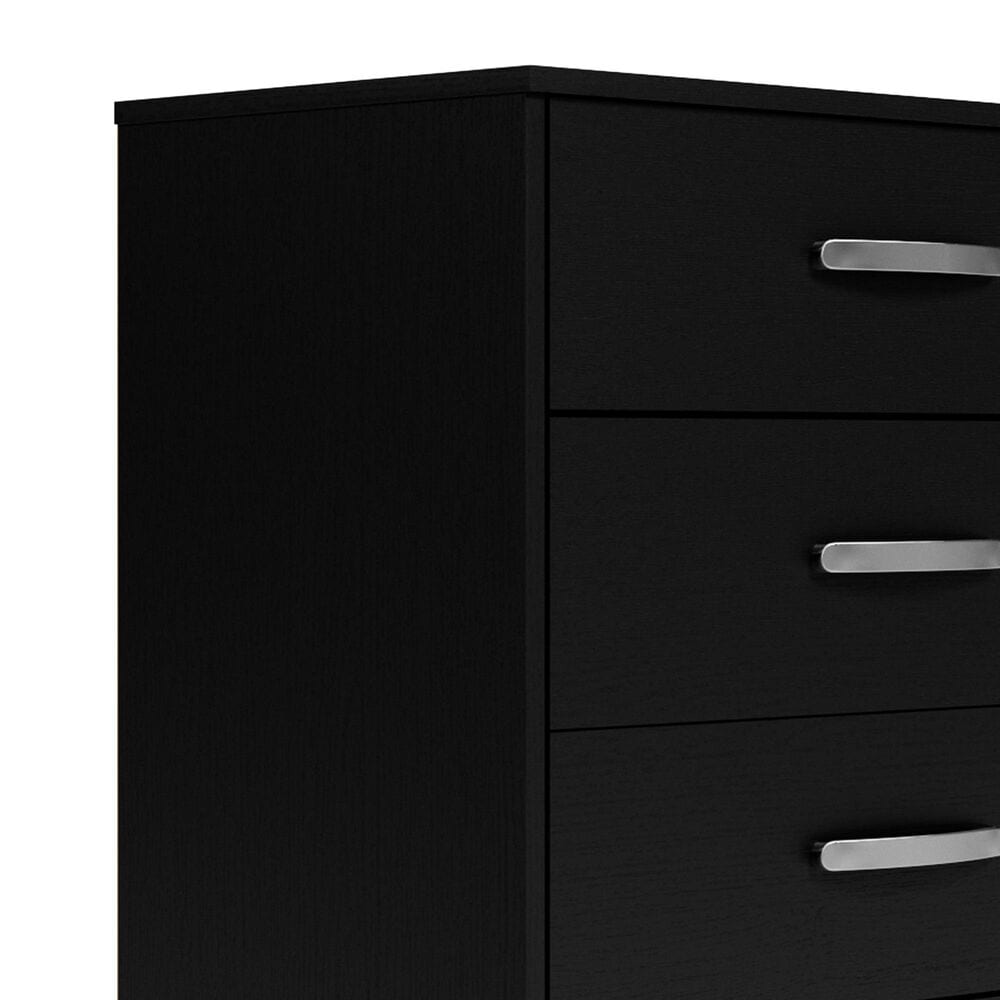 Ashley Finch 5-Drawer Chest in Black, , large