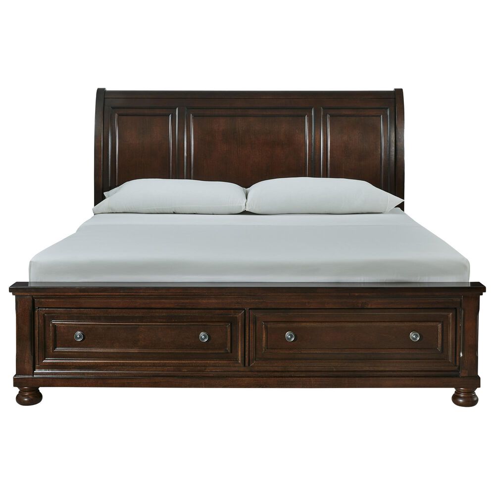 Signature Design by Ashley Porter 3Piece King Bed and Two Nightstands in Rustic Brown NFM