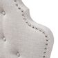 Baxton Studio Hilda Twin Upholstered Headboard in Greyish Beige, , large