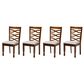 Baxton Studio Elijah Side Chair in Walnut Brown (Set of 4), , large