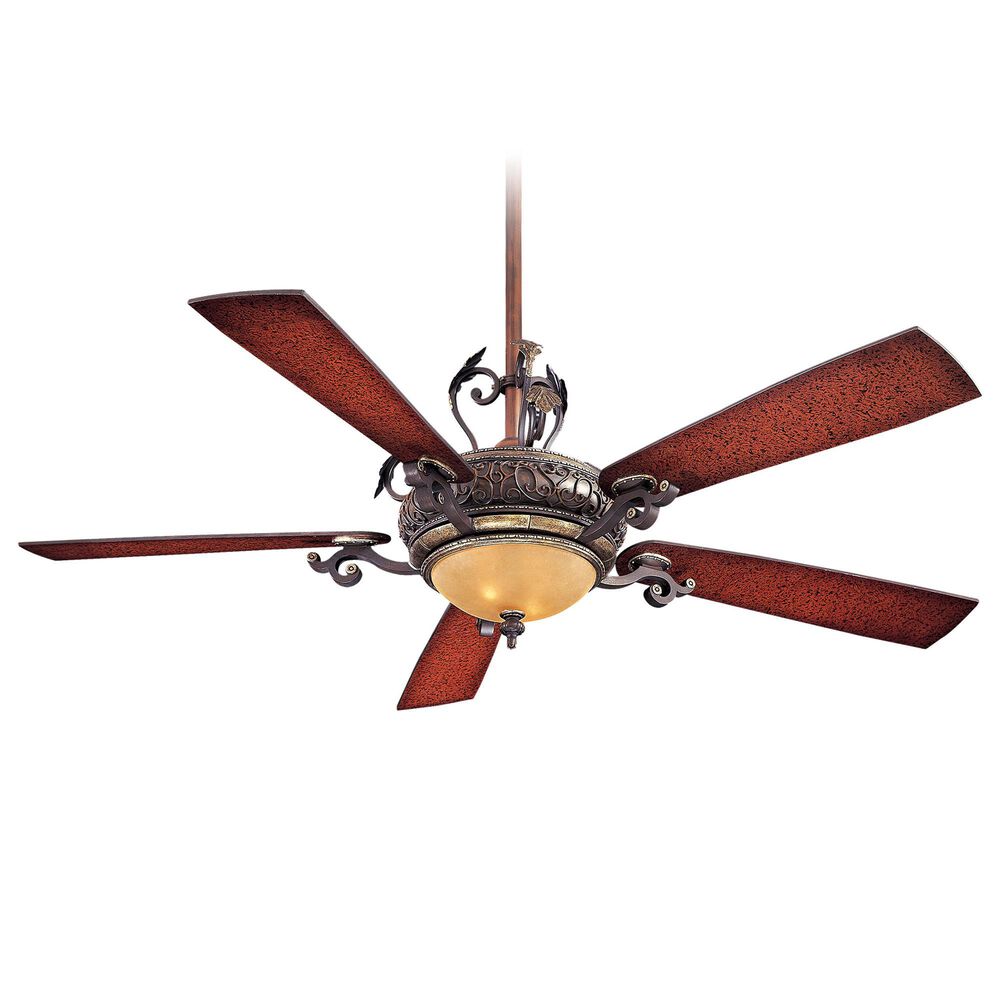 Minka-Aire Napoli 56" Ceiling Fan with LED Light in Sterling Walnut, , large