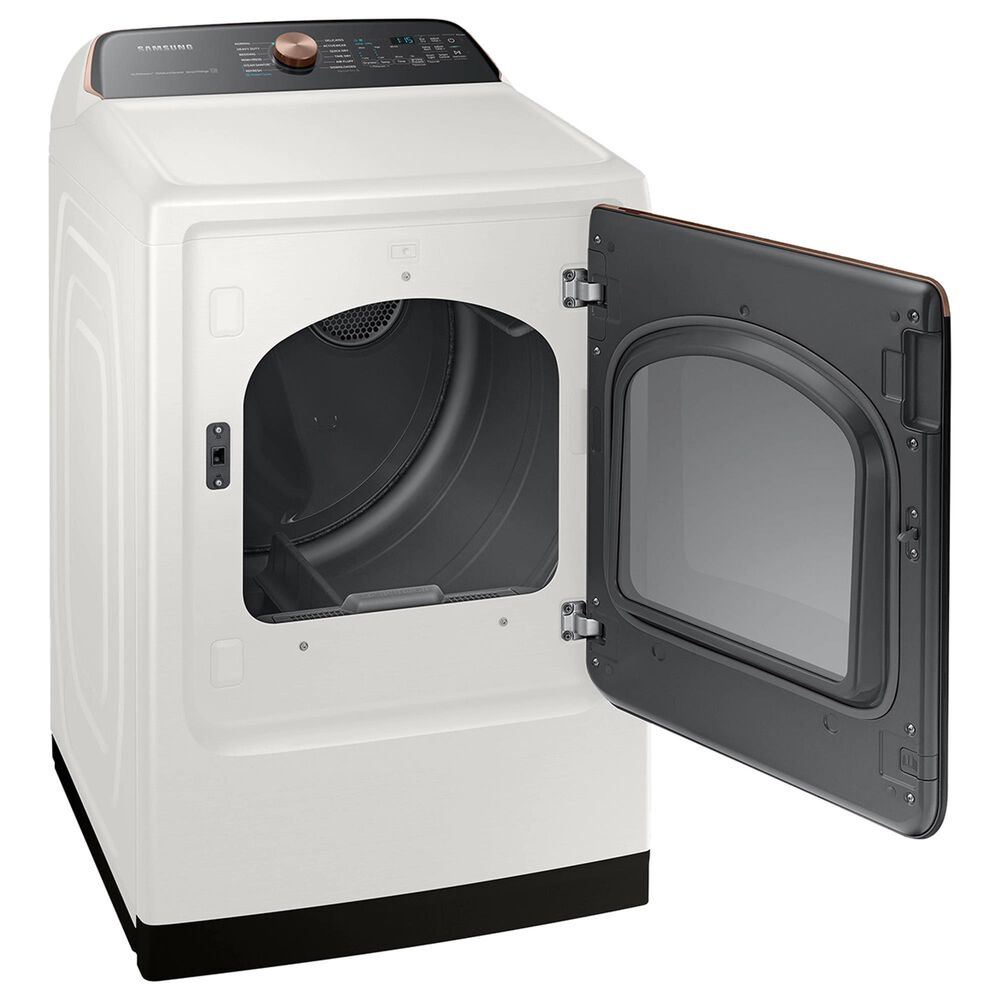 Samsung 5.5 Cu. Ft. Smart Top Load Impeller Washer and 7.4 Cu. Ft. Electric Dryer in Ivory, , large