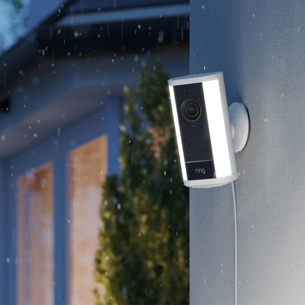 Ring Outdoor Plug-In Spotlight Pro Camera (2nd Gen) in White, , large