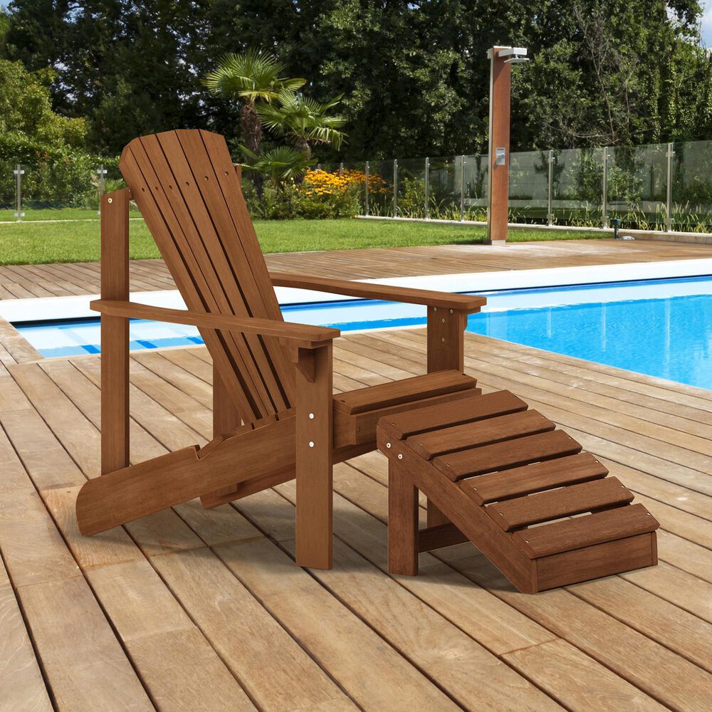 Homlux Patio Adirondack Chair in Natural, , large