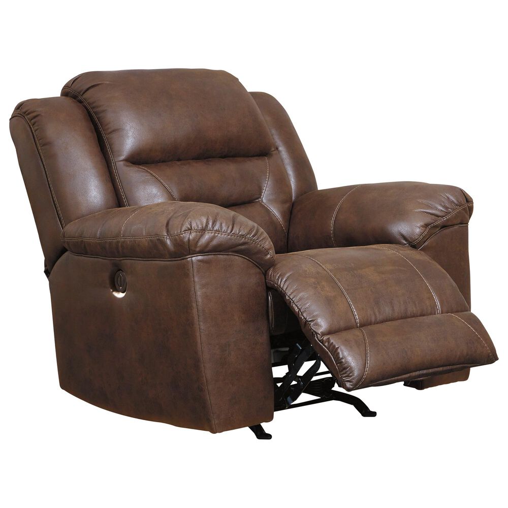 Ashley Stoneland Power Rocking Recliner in Chocolate, , large