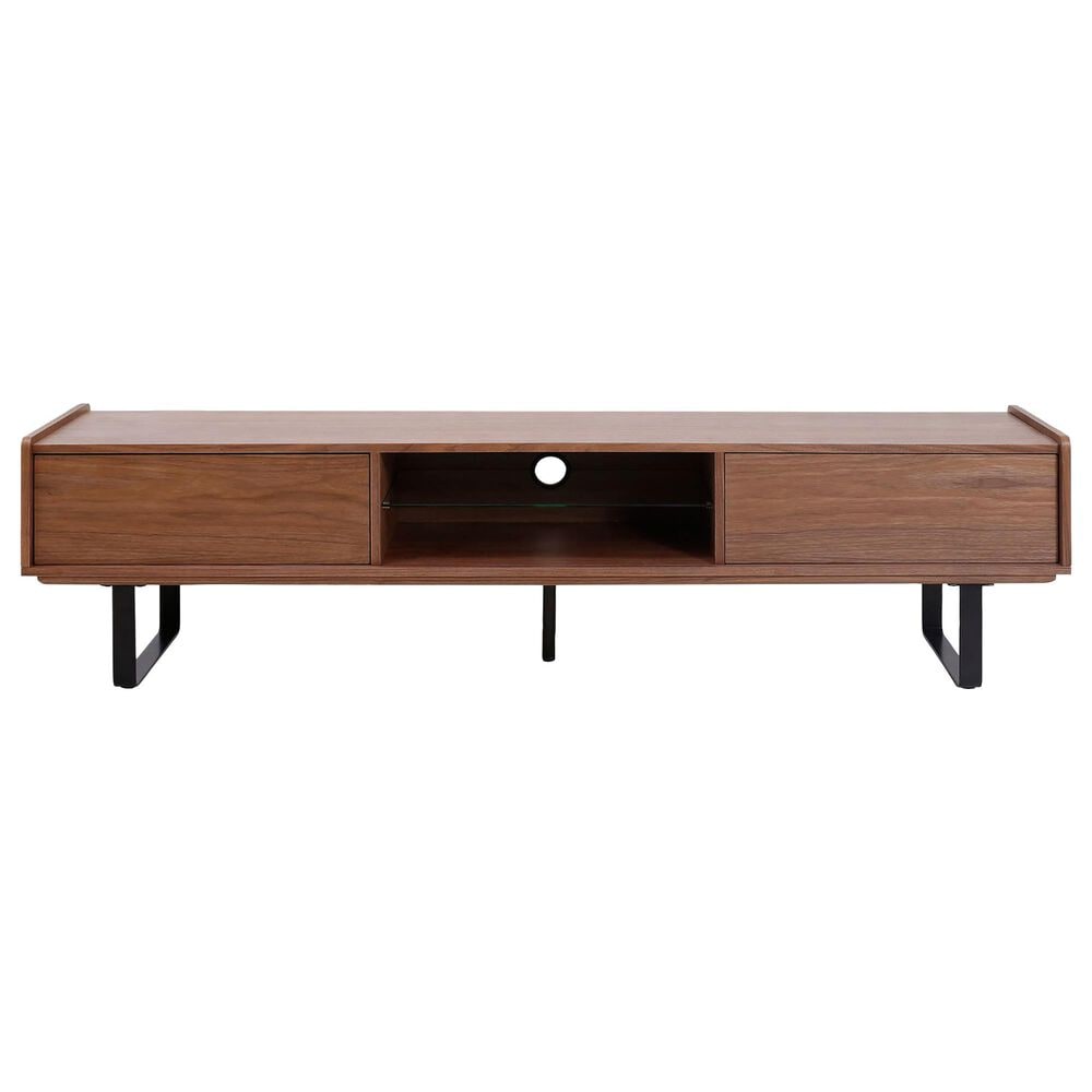 Safavieh Rocky 72" TV Stand in Walnut, , large