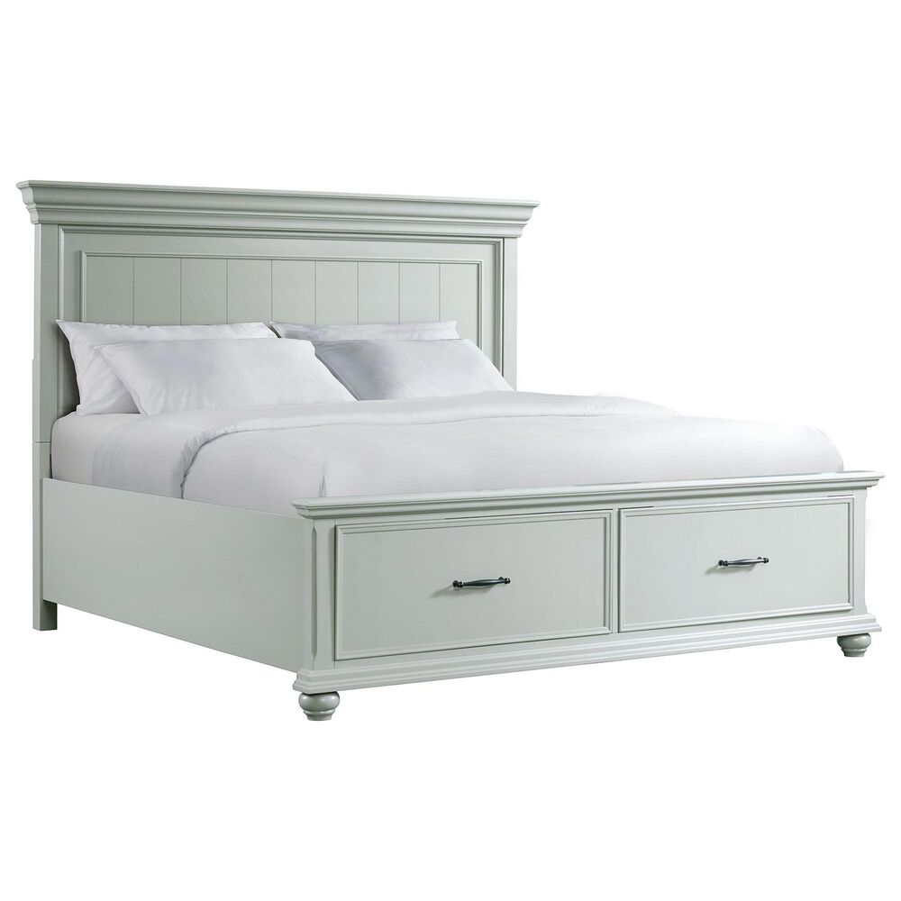Mayberry Hill Slater King Storage Bed in Gray, , large
